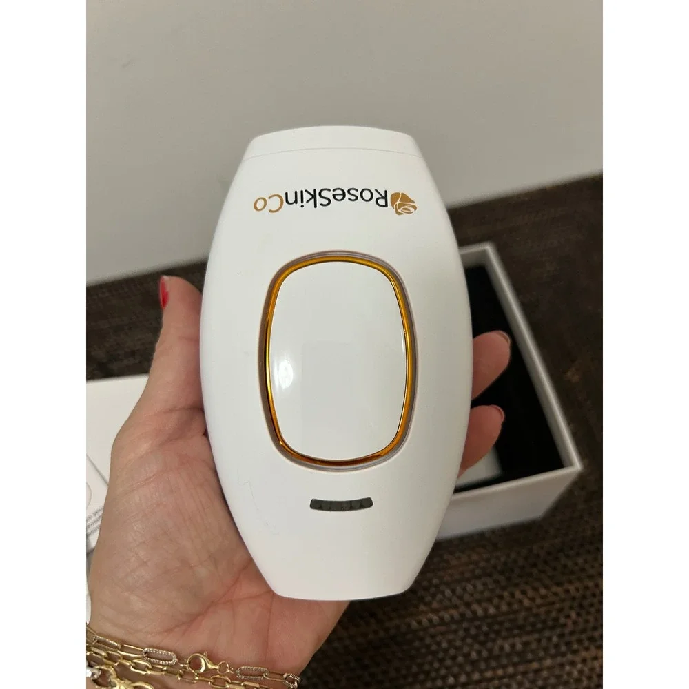RoseSkinCo IPL Hair Removal Handset White Gold Professional At-Home‎ Device